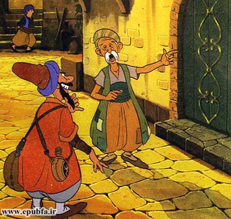 رییس دزدها به شهر بغداد رفت و محله به محله پرسوجو کرد